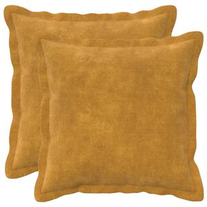 vidaXL Poszewka na poduszkę 2 pcs HOUTEN ż&oacute;łty 30 x 30 cm