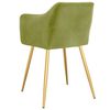 vidaXL Krzesła stołowe, 6 szt., jasnozielone, obite aksamitem