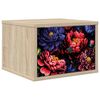 vidaXL Ścienny stolik nocny KIEL dąb Sonoma 36 x 33 x 25 cm