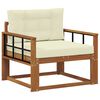 vidaXL Środkowa sofa ogrodowa naturalny