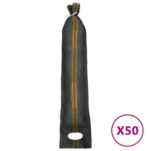 vidaXL Worki przeciwpowodziowe, 50 szt., ciemnozielone, 103x25 cm HDPE