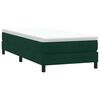vidaXL Ł&oacute;żko typu Box Spring bez materaca Ciemnozielone 90x220 cm
