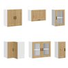 vidaXL Zestaw szafek kuchennych, Porto, 11-częściowy, dąb artisan
