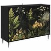 vidaXL Bufet RHENEN Czarny dąb 102 x 33 x 76 cm Drewno inżynieryjne