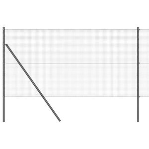 vidaXL Słupek ogrodzeniowy. Szary