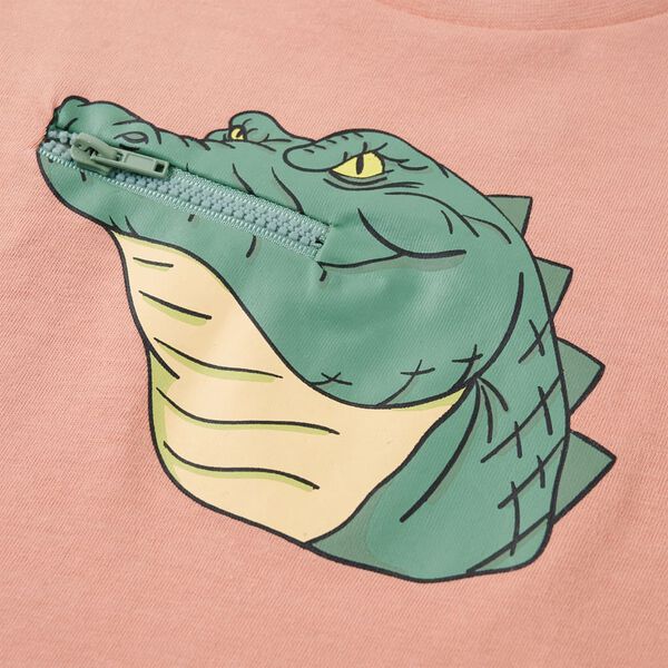 Koszulka dziecięca z kr&oacute;tkimi rękawami, jasnopomarańczowa, 104