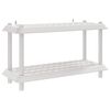 vidaXL Jednostka regałowa 2 poziom&oacute;w 100 x 40 x 55,5 cm PP Biały