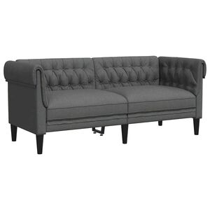 vidaXL Sofa Ciemnoszary 182,5 x 74,5 x 74,5 cm Poliester