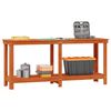 vidaXL St&oacute;ł warsztatowy z p&oacute;łką Woskowy Brąz 180 x 50 x 80 cm