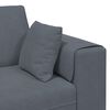 vidaXL Sofa z poduszką 3 pcs Ciemnoszary Aksamit