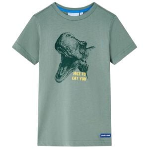 Koszulka dziecięca, khaki, 128