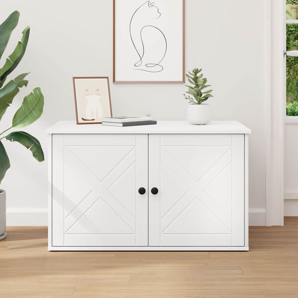 vidaXL Koty Dom Biały 85 x 55 x 50,5 cm Materiał drewnopochodny