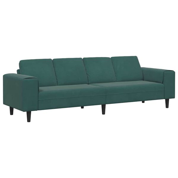 vidaXL Sofa do salonu Ciemna zieleń 250 x 77 x 76 cm