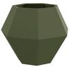 vidaXL Donica Oliwkowy zielony 75 x 75 x 60 cm Stal