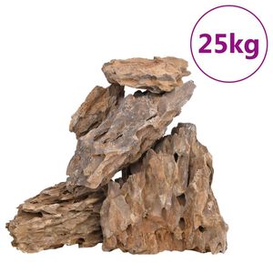 vidaXL Kamienie dragon stone, 25 kg, r&oacute;żne kolory, 10-30 cm