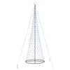 vidaXL Choinka świąteczna LED Niebieski 160 x 160 x 500 cm Metal