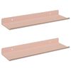 vidaXL P&oacute;łka wisząca 2 pcs R&oacute;żowy 30 x 9 x 2,5 cm Stal