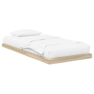 vidaXL Stelaż ł&oacute;żkowy Sonoma 75 x 190 cm Drewno inżynieryjne
