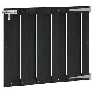 vidaXL Brama ogrodowa 100 x 80 cm WPC i aluminium Czarny