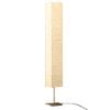 vidaXL Lampa podłogowa ze stalową podstawą, 170 cm, beżowa