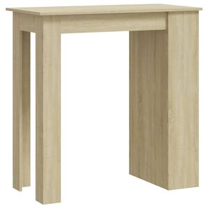vidaXL Stolik barowy z p&oacute;łkami, dąb sonoma, 102x50x103,5 cm