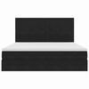 vidaXL Ł&oacute;żko z miejscem na przechowywanie i materacem Czarny