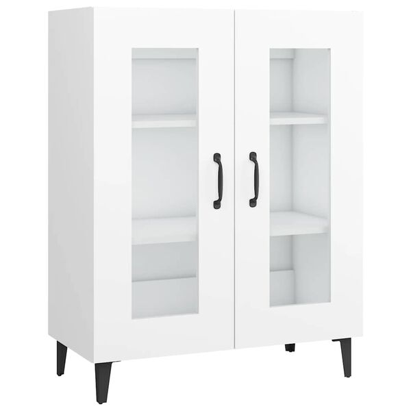 vidaXL Szafka, biała, 69,5x34x90 cm, materiał drewnopochodny