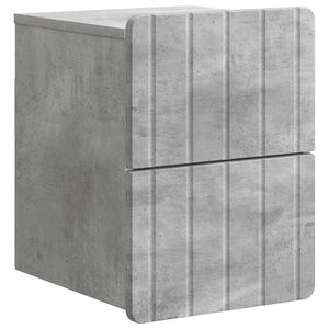 vidaXL Wisząca Szafka Nocna Betonowy szary 33 x 34,5 x 43 cm