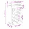 vidaXL Regał na wino Naturalny 58 x 28 x 90 cm Drewno sosnowe