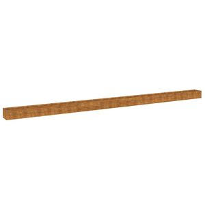 vidaXL Podwyższona donica, 960x50x36 cm, stal kortenowska