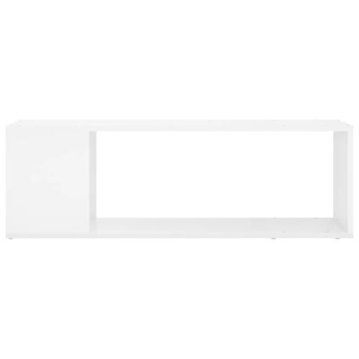 vidaXL Szafka pod TV, biała z połyskiem, 100x24x32 cm, płyta wiórowa