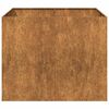 vidaXL Doniczka Rusty 100x100x80 cm Stal nierdzewna