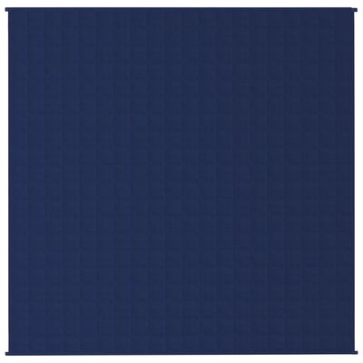 vidaXL Koc obciążeniowy, niebieski, 200x200 cm, 9 kg, tkanina