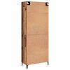 vidaXL Highboard 2 pcs Stare drewno Materiał drewnopochodny