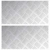 vidaXL Stopień 2 szt. 40 x 20 cm Srebrny Aluminium Prostokątny