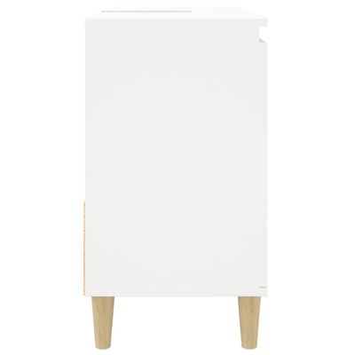 vidaXL Szafka łazienkowa, biała, 65x33x60 cm, materiał drewnopochodny