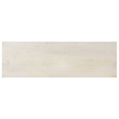 vidaXL Stolik konsolowy, biały, 115x35x77 cm, surowe drewno mango