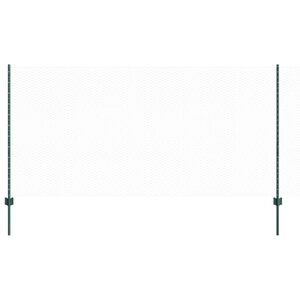 vidaXL Sześciokątne ogrodzenie z słupkiem 25 x 1,2 m Stal pokryta PVC