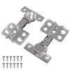 vidaXL Zawias 2 szt. Nikiel 85 x 52,5 x 9,5 mm Żelazo