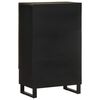 vidaXL Szafka, czarna, 60x33x100 cm, lite drewno mango