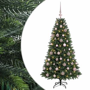 vidaXL Sztuczna choinka z bombkami 120 cm 150 LED Ciepła biel