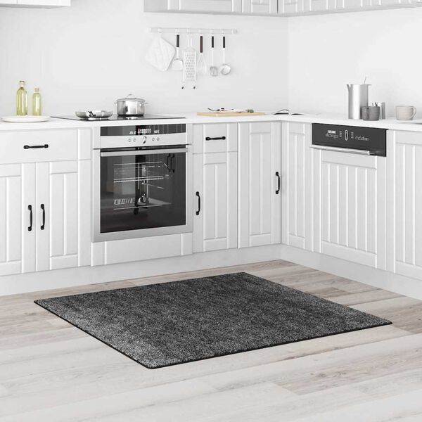 vidaXL Antypoślizgowy dywan shaggy Ciemnoszary 120 x 120 cm PP
