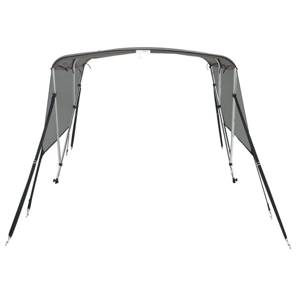 vidaXL Bimini z siatkowymi ściankami, 3 pałąki, 183x(170-182)x137 cm