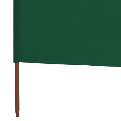 vidaXL Parawan 3-skrzydłowy z tkaniny, 400x80 cm, zielony