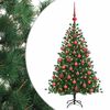 vidaXL Sztuczna choinka z bombką 150 cm 150 LED Ciepła biel