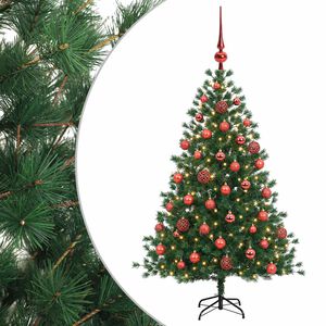vidaXL Sztuczna choinka z bombką 150 cm 150 LED Ciepła biel