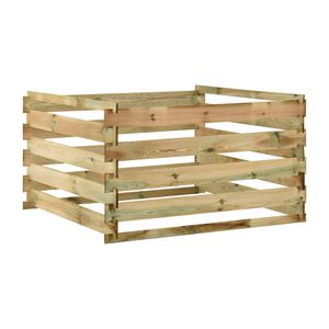 vidaXL Kompostownik z listew, 120x120x70 cm, impregnowana sosna