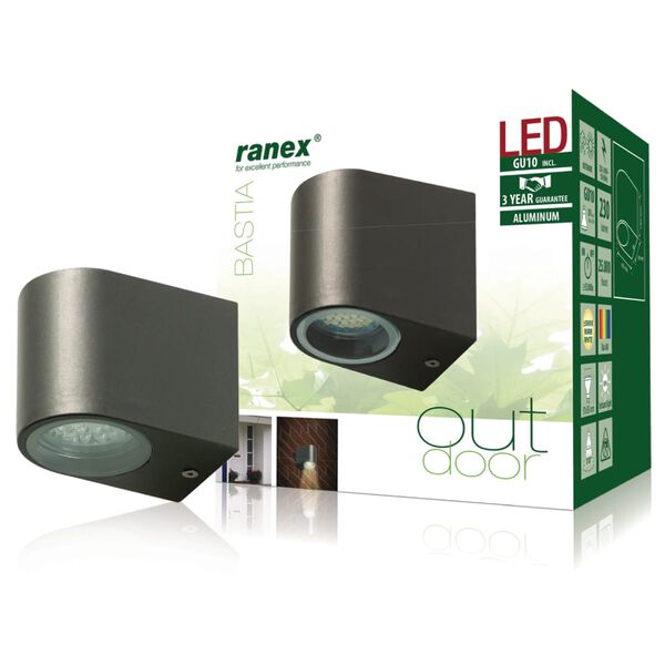 Ranex Kinkiet LED, 3 W, szary, 5000.332