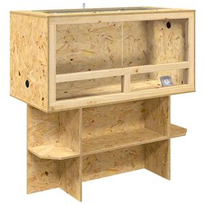 vidaXL Terrarium Brązowy 100 x 50 x 100 cm OSB