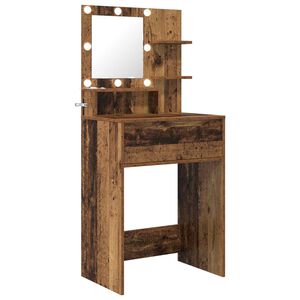 vidaXL Toaletki do sypialni Stare drewno 80 x 39,6 x 135 cm